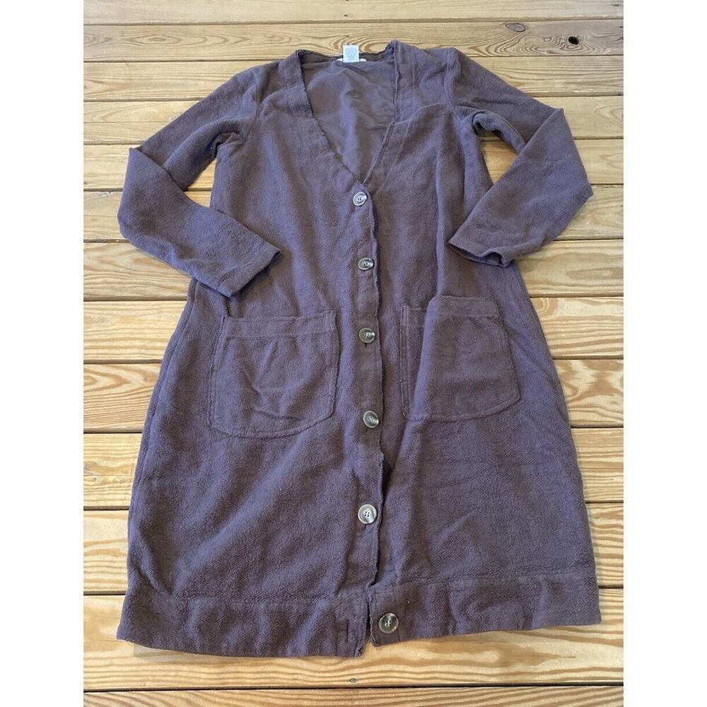 Prairie Underground Duster Cardigan Size Small Women’s Taupe Button Front